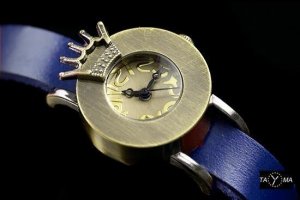 Zegarek ZEGAREK DAMSKI TAYMA - RETRO PUNK 28 - niebieski (zx585c) 5