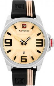 Zegarek ZEGAREK MĘSKI NAVIFORCE - NF9098 (zn045a) - beige/black 1