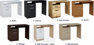 Biurko Elior Białe biurko do pokoju dziecięcego - Dinero 4