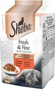 Sheba SHEBA saszetka 36x50g Fresh & Fine - mokra karma dla kotów w sosie (z wołowiną, z kurczakiem) 2