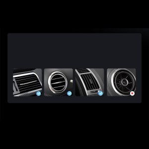 Baseus Baseus grawitacyjny uchwyt samochodowy na telefon na kratkę nawiewu czarny (SUWX000001) 11