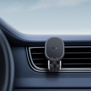 Baseus Baseus grawitacyjny uchwyt samochodowy na telefon na kratkę nawiewu czarny (SUWX000001) 19
