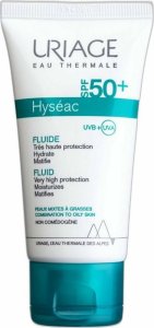 Uriage Uriage Hyseac fluid przeciwsłoneczny do skóry trądzikowej SPF50 50ml - Długi termin ważności! 1