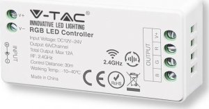V-TAC Kontroler Sterownik Ściemniacz V-TAC RGB 12A/MAX 12V-144W 24V-288W VT-2432 1