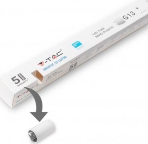 Świetlówka V-TAC Tuba Świetlówka LED T8 V-TAC SAMSUNG CHIP 60cm 7.5W G13 Obrotowa Nano Plastic VT-062 6400K 850lm 5 Lat Gwarancji 5