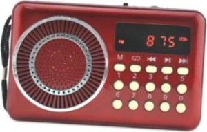 Radio MINI MAŁE RADIO PRZENOŚNE USB MICROSD AKUMULATOR 1