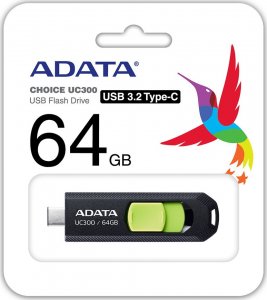 Pendrive ADATA UC300, 64 GB  (ACHO-UC300-64G-RBK/GN          ) 4