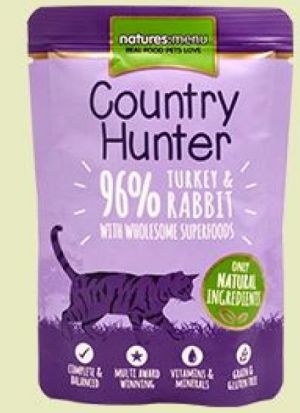 Natures Menu Country Hunter - 96% indyk z królikiem 85g 1