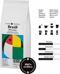 Kawa ziarnista Kiwi Garden Brazylia 1 kg 3
