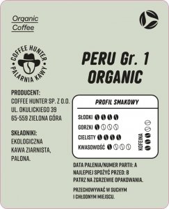 Kawa ziarnista Coffee Hunter PERU GR.1 1 kg 2