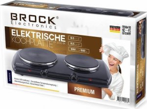 Płyta wolnostojąca Brock Kuchenka elektryczna BROCK 2-palnikowa EP 2000 BK czarna 4