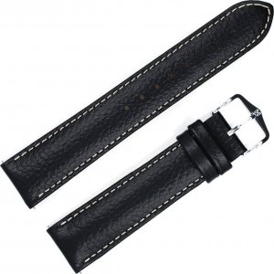 Hirsch Czarny pasek skórzany 20 mm Kansas 01502050-2-20 (L) 2