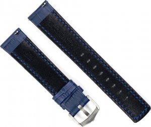 Hirsch Niebieski pasek skórzany 20 mm Grand Duke 02528080-2-20 (L) 3