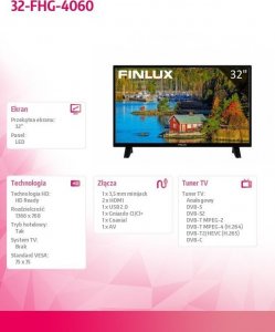 Telewizor Finlux Telewizor LED 32 cale 32-FHG-4060 3
