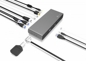 Stacja/replikator Icy Box Thunderbolt 4 (IB-DK8801-TB4) 12