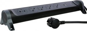 Listwa zasilająca Legrand Przedłużacz 5x2PZ +USB A/C 1,5m czarny 6
