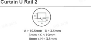 SwitchBot SwitchBot Curtain U Rail 2 sterowanie zasłonami szyna 6