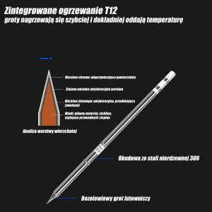 Techrebal STACJA LUTOWNICZA TECHREBAL T12-X OLED 75W T12 8
