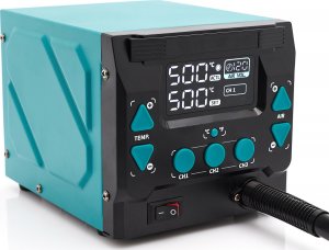 Techrebal PROFESJONALNY ZESTAW STACJA HOT-AIR ZASILACZ 3W1 6