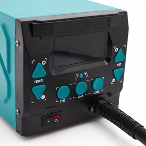 Techrebal PROFESJONALNY ZESTAW STACJA HOT-AIR ZASILACZ 3W1 7