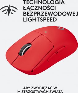 Mysz Logitech G Pro X Superlight Red  (910-006784) 4