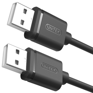 Kabel USB Unitek USB-A - USB-A 1.5 m Czarny (Y-C442GBK) 3