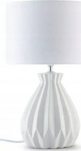 Lampa stołowa Konsimo Lampka NOCNA BIURKOWA STOŁOWA biała ceramiczna 1