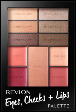 Revlon Eyes, Cheeks + Lips Palette 100 Romantic Nudes Paleta do makijażu 15,64g 1