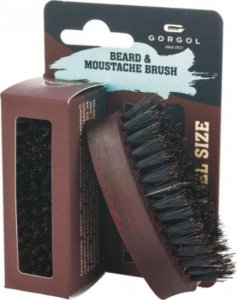GORGOL Gorgol Beardyman Micro Brush, szczotka kieszonkowa ciemna, kartacz do wąsów i brody 1