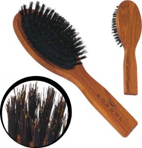 GORGOL Gorgol Brush, szczotka pneumatyczna owalna z naturalnego włosia 8R 3