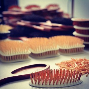 GORGOL Gorgol Brush, szczotka pneumatyczna owalna z naturalnego włosia 8R 7