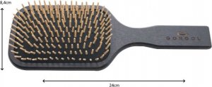 GORGOL Szczotka pneumatyczna paddle, szpilka drewniana, 11 rzędów, kolor dark chocolate 9