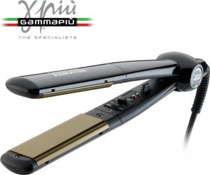 Prostownica Gamma Piu GAMMA PIU Keratin Titanium Black, keratynowa prostownica do włosów Czarna 2