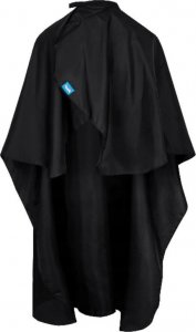 Poniks Poniks peleryna fryzjerska duża, czarna 145x125cm 3