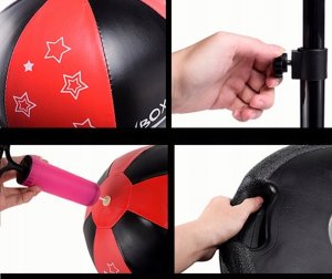 AIG mix Zestaw Bokserski Dla Dzieci Rękawice Gruszka Boks 7