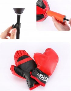 AIG mix Zestaw Bokserski Dla Dzieci Rękawice Gruszka Boks 9