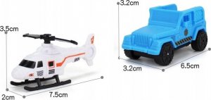 AIG mix Tir Ciężarówka Wyrzutnia Auto Helikopter Dinozaury 3