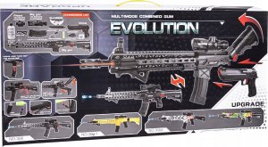 AIG mix Pistolet Karabin 2W1 Automat Na Kulki Żelowe Laser 4