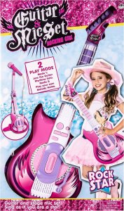 AIG mix Gitara Elektryczna Mikrofon Karaoke Dla Dzieci 11