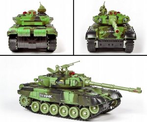 AIG mix Duży Czołg Zdalnie Sterowany Big War Tank Efekty 12