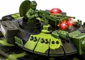 AIG mix Duży Czołg Zdalnie Sterowany Big War Tank Efekty 7