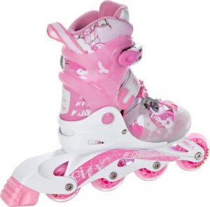 Rolki Raven Inlineskates Princess rekreacyjne regulowane różowe r. 34-37 4
