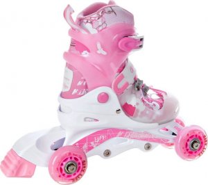 Rolki Raven Inlineskates Princess rekreacyjne regulowane różowe r. 34-37 10