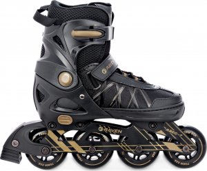 Rolki Raven Inlineskates Expert rekreacyjne regulowane czarne r. 40-43 2