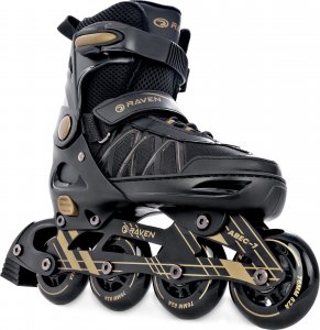 Rolki Raven Inlineskates Expert rekreacyjne regulowane czarne r. 40-43 3