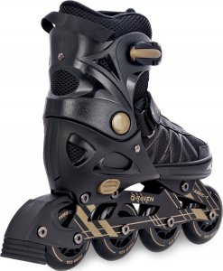 Rolki Raven Inlineskates Expert rekreacyjne regulowane czarne r. 40-43 4