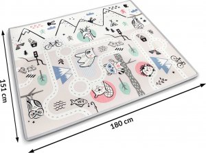 Nukido Mata piankowa zwijana 180 x 150 x 1,5 cm NK-342 12