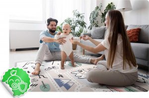 Nukido Mata piankowa zwijana 180 x 150 x 1,5 cm NK-342 9