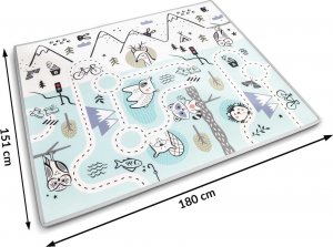 Nukido Mata piankowa zwijana 180 x 150 x 1,5 cm NK-342 4