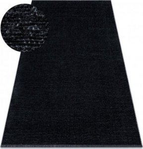 Dywany Łuszczów Dywan FLORENCE 24021 Jednolity, glamour, płasko tkany, frędzle - czarny, 195x290 cm 1